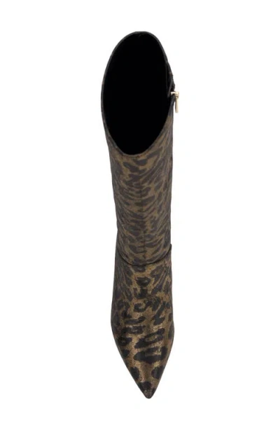 Jessica Simpson Women's Lovienn Stiletto Knee-high Dress Boots In Animal Print