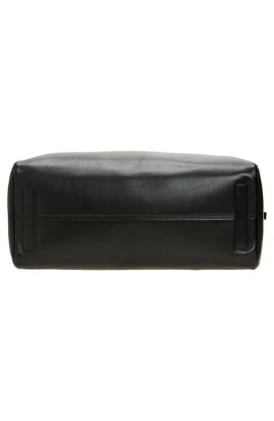 Tom Ford Supple Grain Leather Bowling Bag In Black