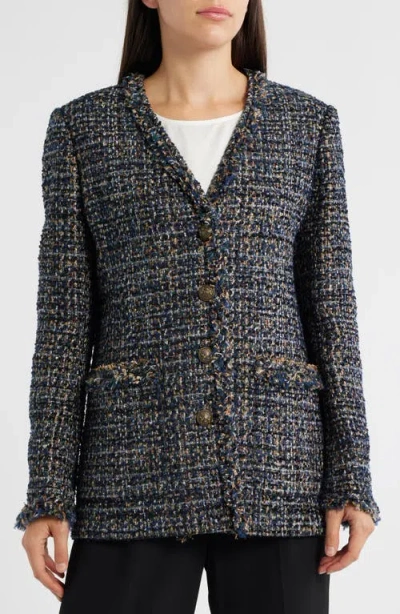Kobi Halperin Kaden Tweed Jacket In Black