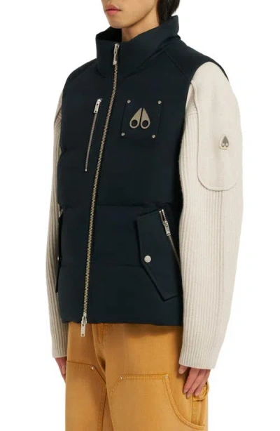 Moose Knuckles Westmount Original Two-tone Vest In Black