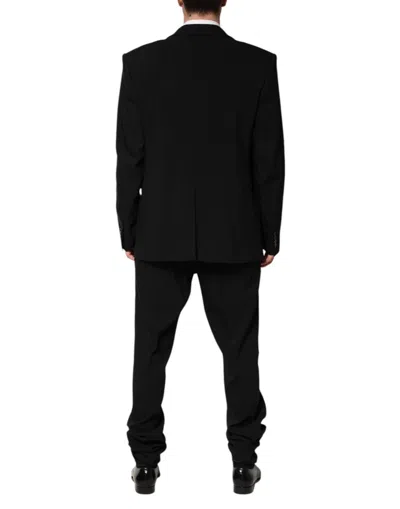 Pre-owned Dolce & Gabbana Black Cotton Single Breasted 2 Piece Men's Suit ()