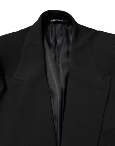 Pre-owned Dolce & Gabbana Black Cotton Single Breasted 2 Piece Men's Suit ()