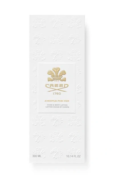 Creed Aventus For Her Hand & Body Lotion, 10 Oz. In Transparent