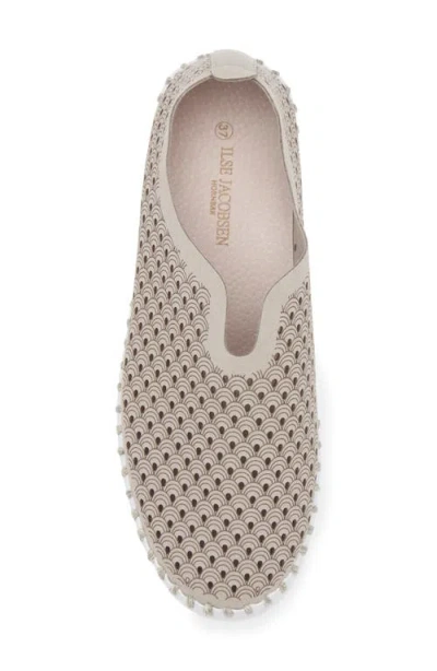 Ilse Jacobsen Tulip Perforated Slip-on Sneaker In Brown