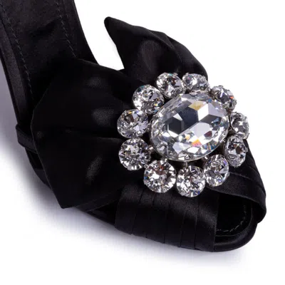 Dolce & Gabbana Black Goatskin Sandal In Multi