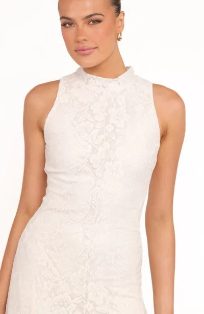 Petal And Pup Petal & Pup Danni Lace Mock Neck Midi Dress In Multi