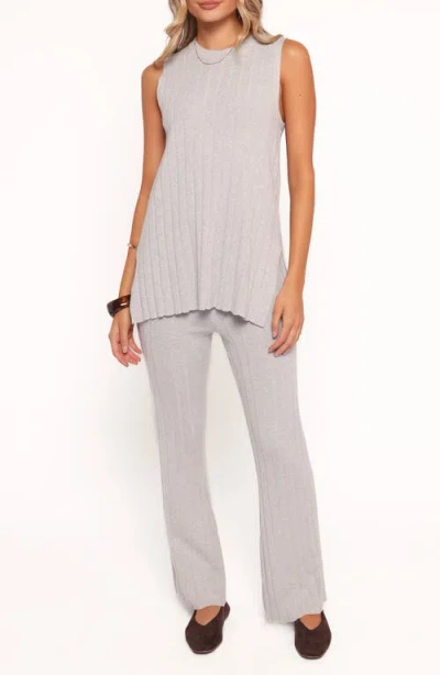 Petal And Pup Petal & Pup Silvie Wide Rib Sweater Tank & Straight Leg Pants Set In Multi