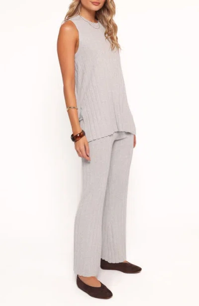 Petal And Pup Petal & Pup Silvie Wide Rib Sweater Tank & Straight Leg Pants Set In Multi