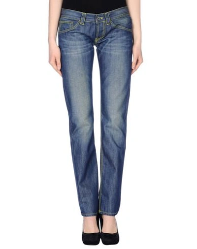 Shop Dondup Denim Pants In Blue