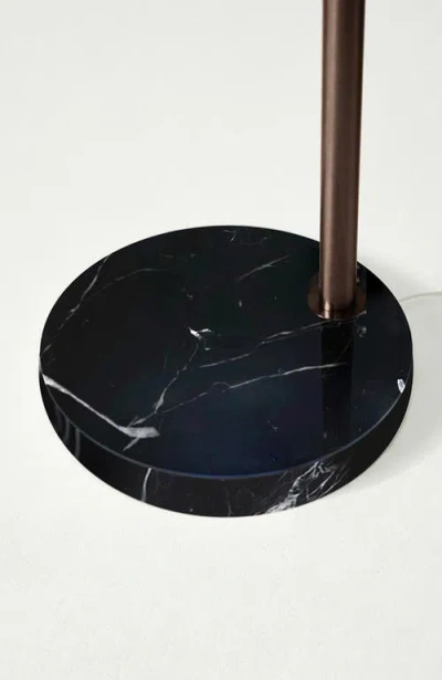 Brightech Mason 81" Led Arc Floor Lamp With Heavy-weighted Marble Base In Neutral