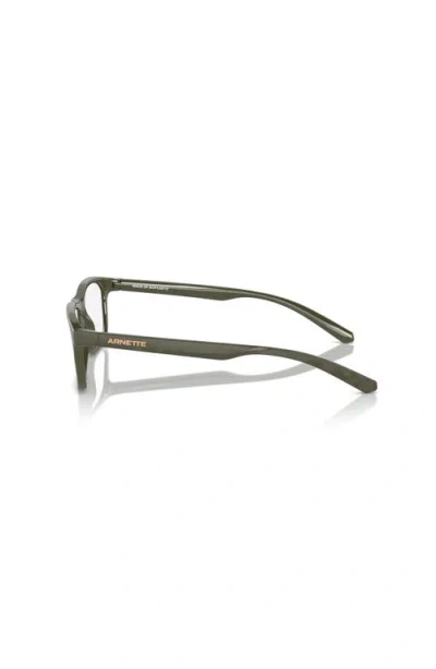 Arnette 54mm Rectangle Optical Glasses In Green