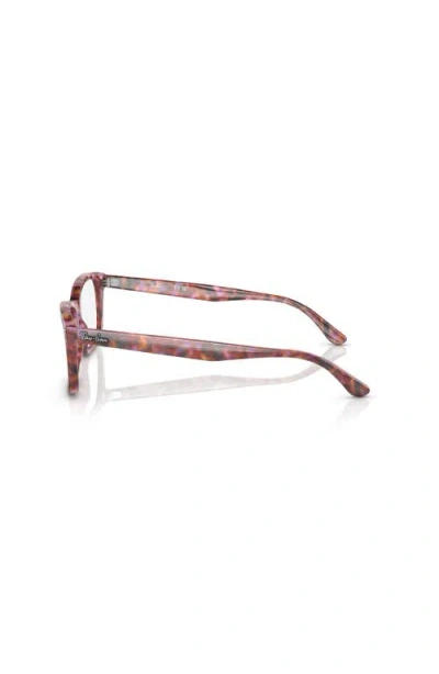 Ray Ban Ray-ban 55mm Square Optical Glasses In Pink