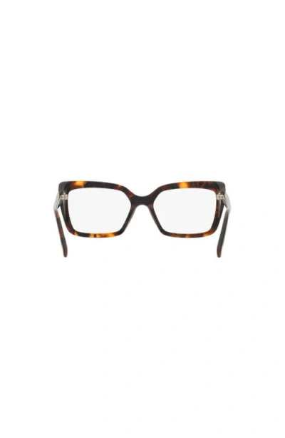 Tom Ford 55mm Rectangle Optical Glasses In Multi