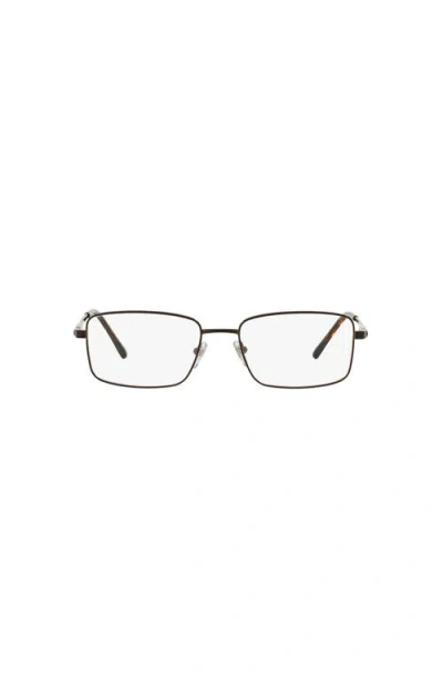 Sferoflex 57mm Rectangle Optical Glasses In Black
