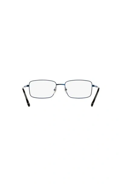 Sferoflex 57mm Rectangle Optical Glasses In Blue