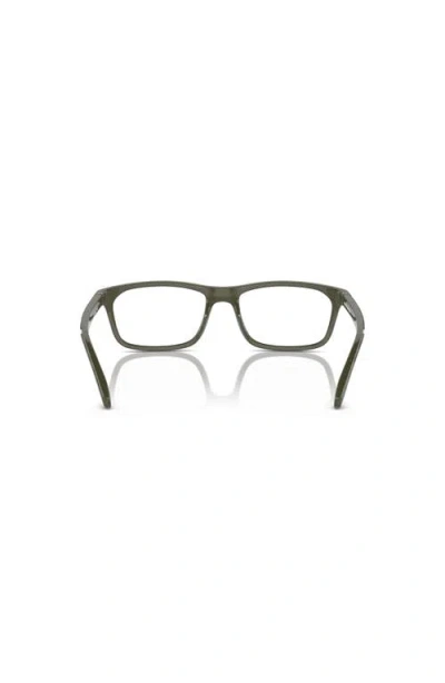 Arnette 54mm Rectangle Optical Glasses In Green