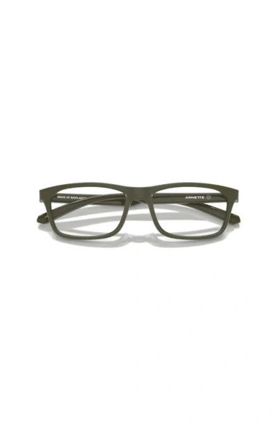 Arnette 54mm Rectangle Optical Glasses In Green