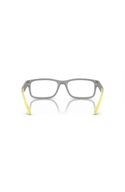 Armani Exchange 56mm Rectangle Optical Glasses In Gray