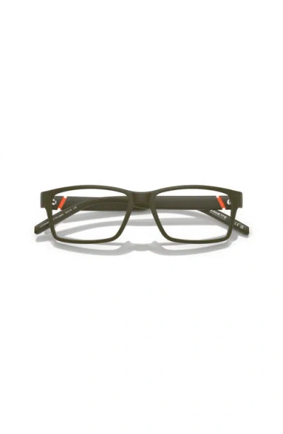Arnette 54mm Rectangle Optical Glasses In Brown
