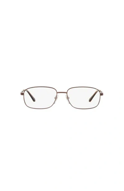 Sferoflex 56mm Rectangle Optical Glasses In Brown