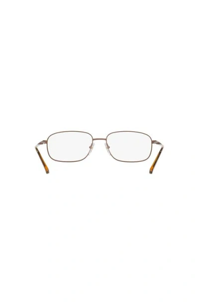 Sferoflex 56mm Rectangle Optical Glasses In Brown
