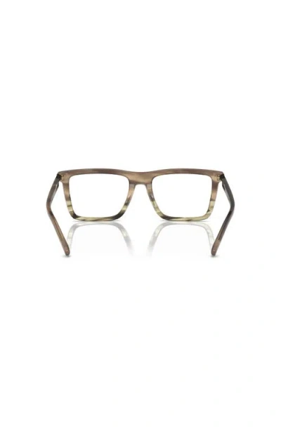 Michael Kors 55mm Rectangle Optical Glasses In Brown