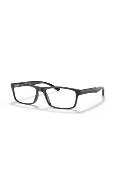 Sferoflex 56mm Rectangle Optical Glasses In Black