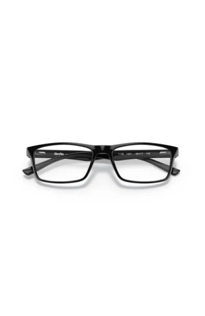 Sferoflex 56mm Rectangle Optical Glasses In Black