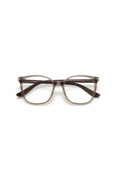 Vogue Eyewear 52mm Rectangle Optical Glasses In Neutral