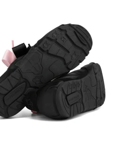 Naked Wolfe Adorable Satin Sneaker In Black