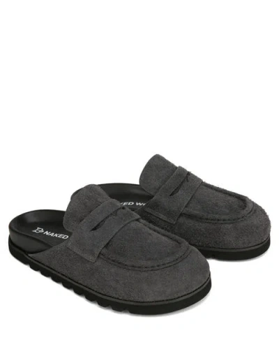 Naked Wolfe Cord Suede Slipper In Gray