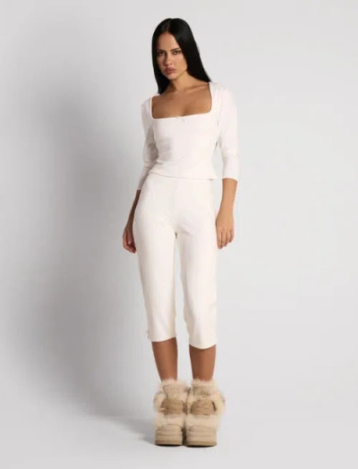 Naked Wolfe Bambi Suede Boot In White