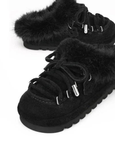 Naked Wolfe Harlow Lace-up Sneakers In Black