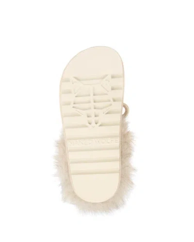 Naked Wolfe Harlow Suede Slipper In Neutral