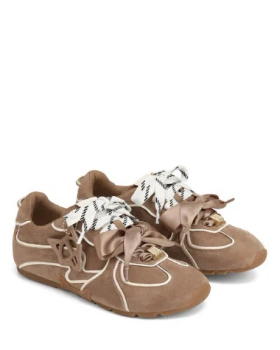 Naked Wolfe Adored Suede Sneaker In Brown