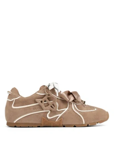 Naked Wolfe Adored Suede Sneaker In Brown