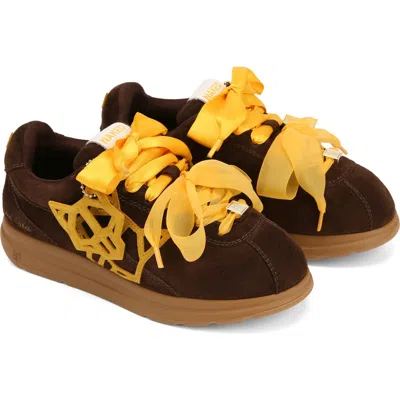 Naked Wolfe Expense Suede Sneaker In Brown