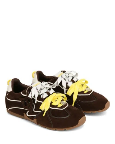 Naked Wolfe Adored Suede Sneaker In Brown