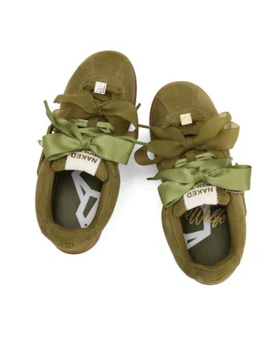 Naked Wolfe Expense Suede Sneaker In Green