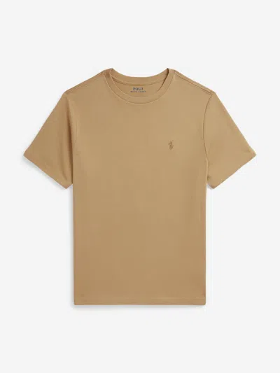 Ralph Lauren Boys Logo T-shirt In Brown