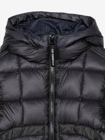 C.p. Company Hooded Padded Jacket In Black