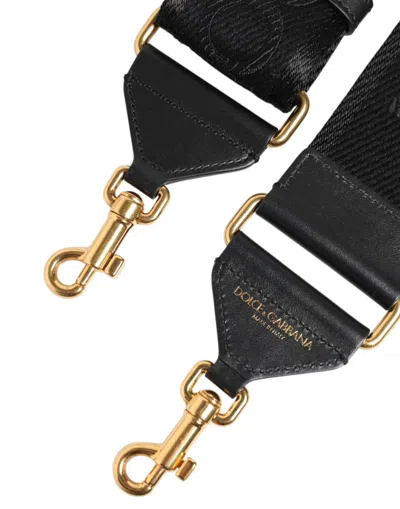 Dolce & Gabbana Black Solid Viscose Bag Shoulder Women's Strap In Black