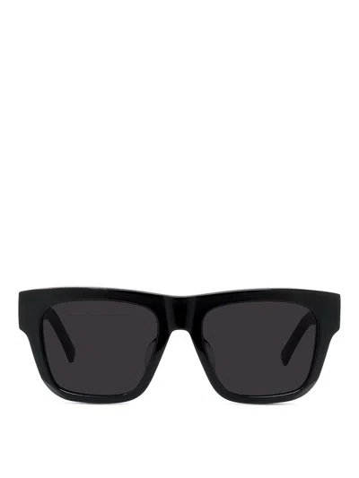 Givenchy Rectangular 55mm Acetate Sunglasses In Black