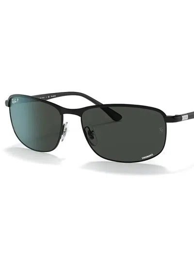 Ray Ban Ray-ban Rectangular Frame Sunglasses In Black