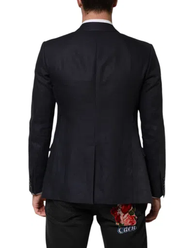 Pre-owned Dolce & Gabbana Dark Blue Single Breasted Men Suit Men's Blazer ()
