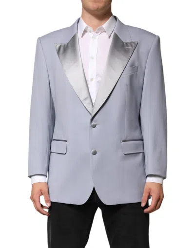 Pre-owned Dolce & Gabbana Gray Wool Single Breasted Men Suit Men's Blazer ()