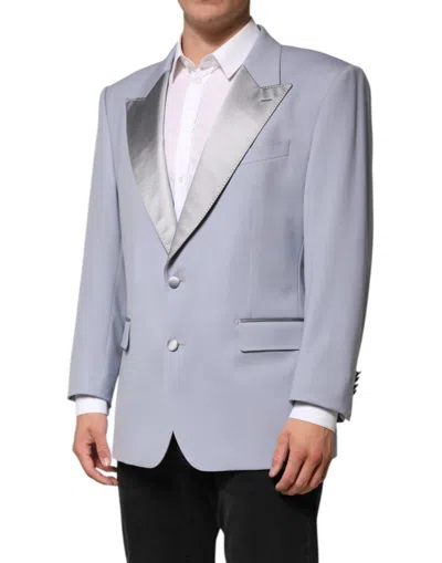 Pre-owned Dolce & Gabbana Gray Wool Single Breasted Men Suit Men's Blazer ()