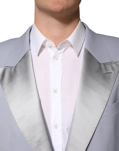 Pre-owned Dolce & Gabbana Gray Wool Single Breasted Men Suit Men's Blazer ()