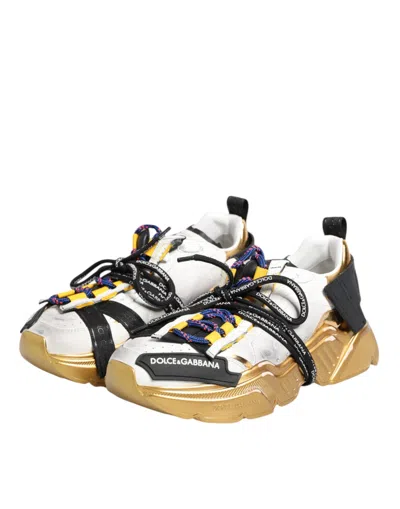Dolce & Gabbana Multicolor Daymaster Low Top Sneakers Shoes In Multi