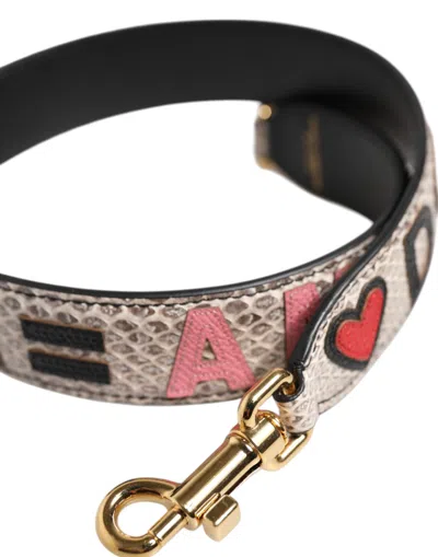 Dolce & Gabbana Multicolor Dg Amore Patch Bag Accessory Shoulder Women's Strap In Multi